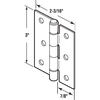 Prime-Line 3 in. Aluminum Screen Door Hinge with Brass Oilite Bearings 2 Pack K 5142